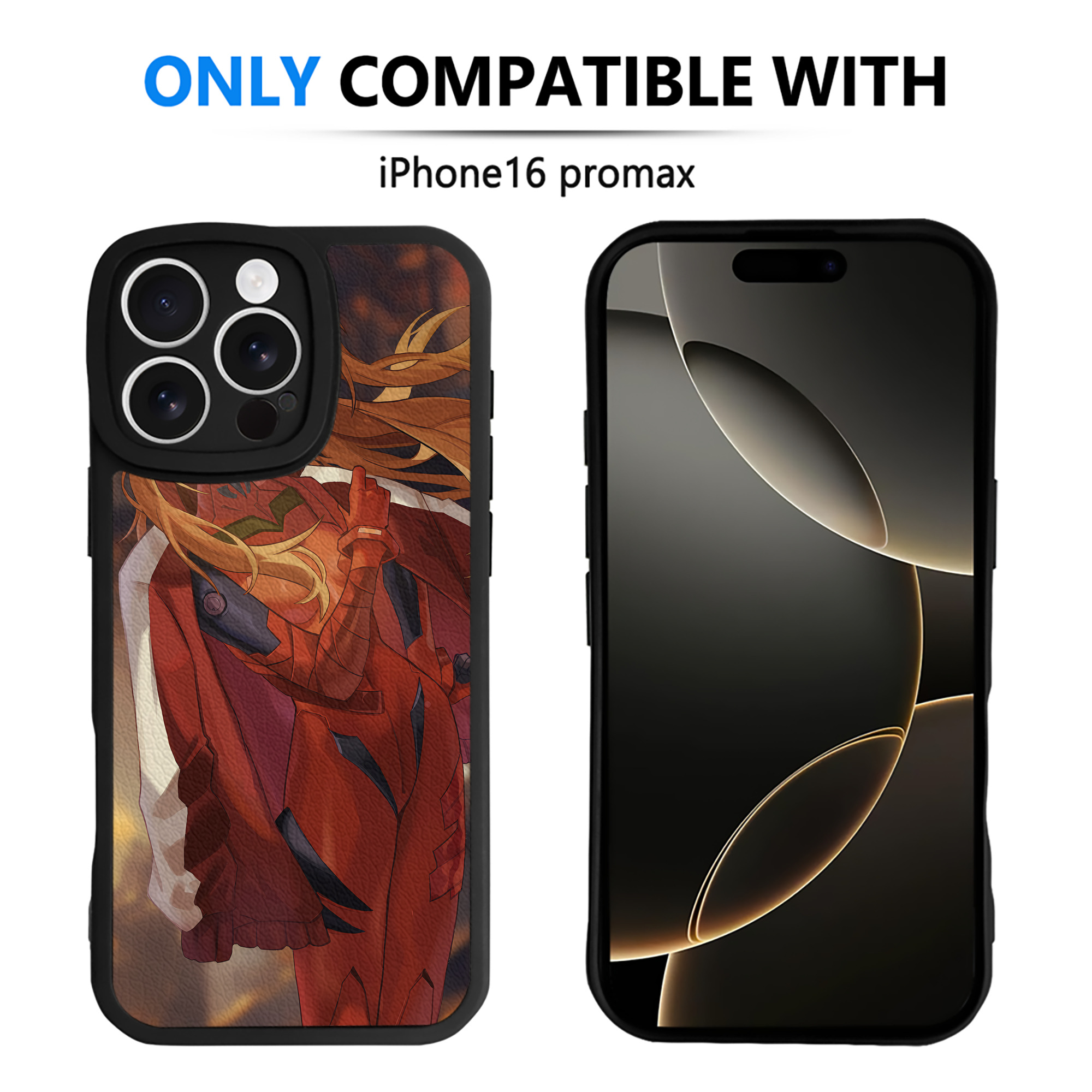 （画像用） EVA 新世紀エヴァンゲリオン 【iPhone 16シリーズ対応】シリコンスマホケース（レザー調） 材質：シリコン